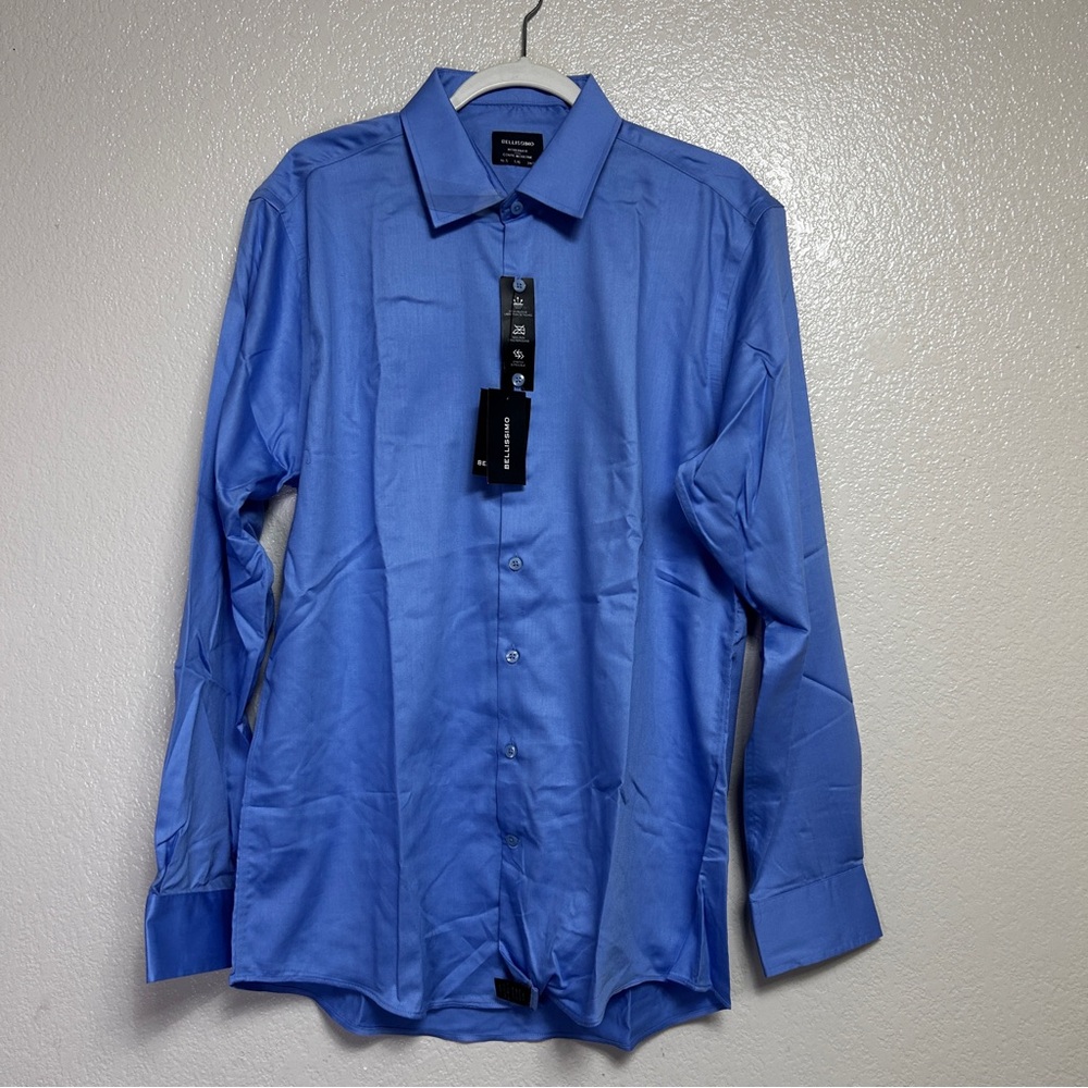 Long-Sleeve Button-Up Dress Shirt